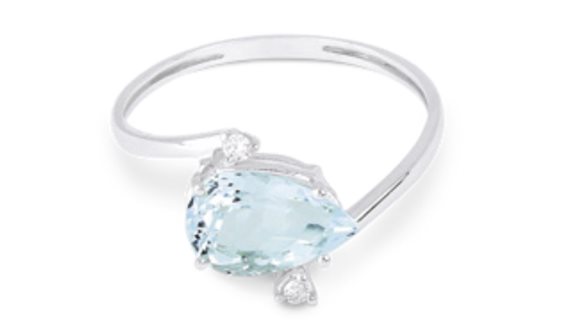 Ring Demetra Woman AQUA in White Gold Acquamarina 0.65 Ct 018.D.065.004.W - 018.D.065.004.W